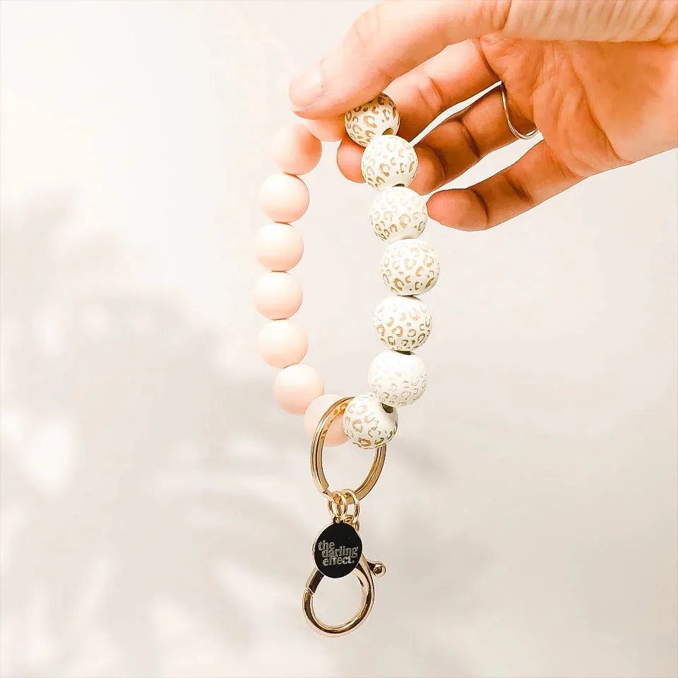 Noella Beaded Silicone Bracelet Keyring