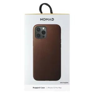 Nomad Rugged Phone Case for MagSafe for iPhone 12 Pro Max - Rustic Brown