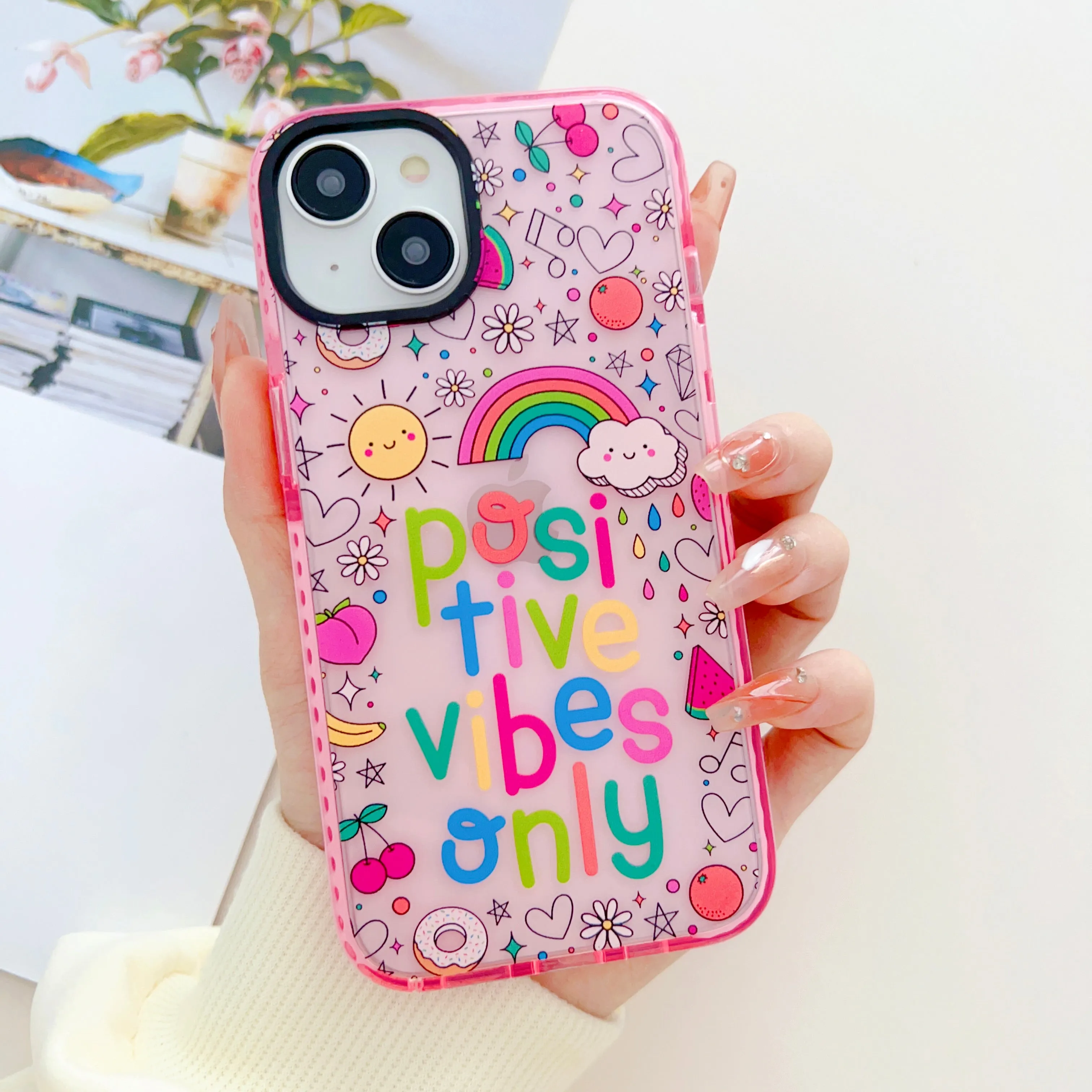 Positive Vibes Only Designer Impact Proof Case for iPhone