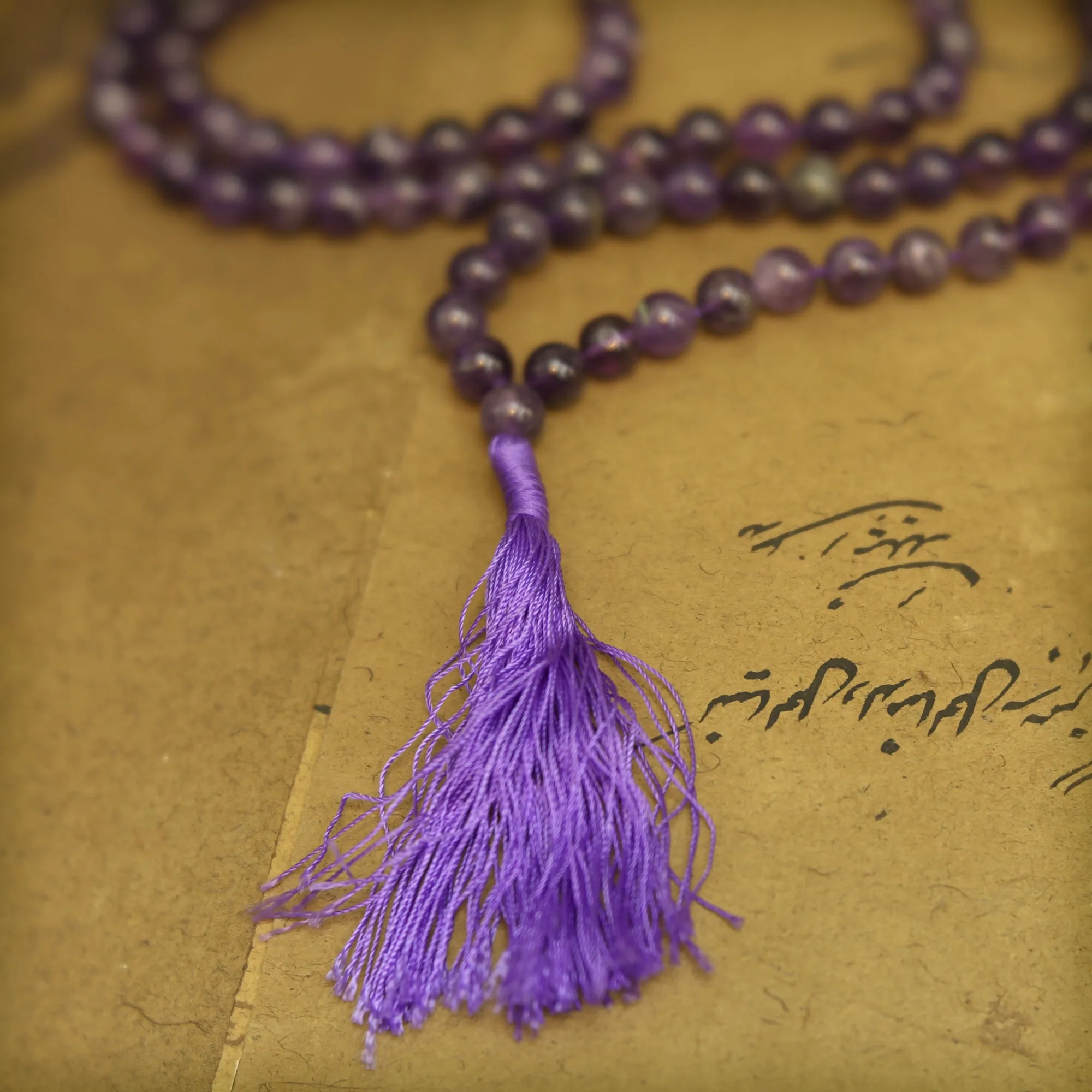 Prayer Mala Beads - Amethyst - 108 Prayer Beads