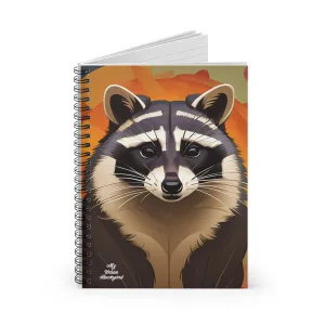 Raccoon at Sunset, Spiral Notebook Journal - Write in Style