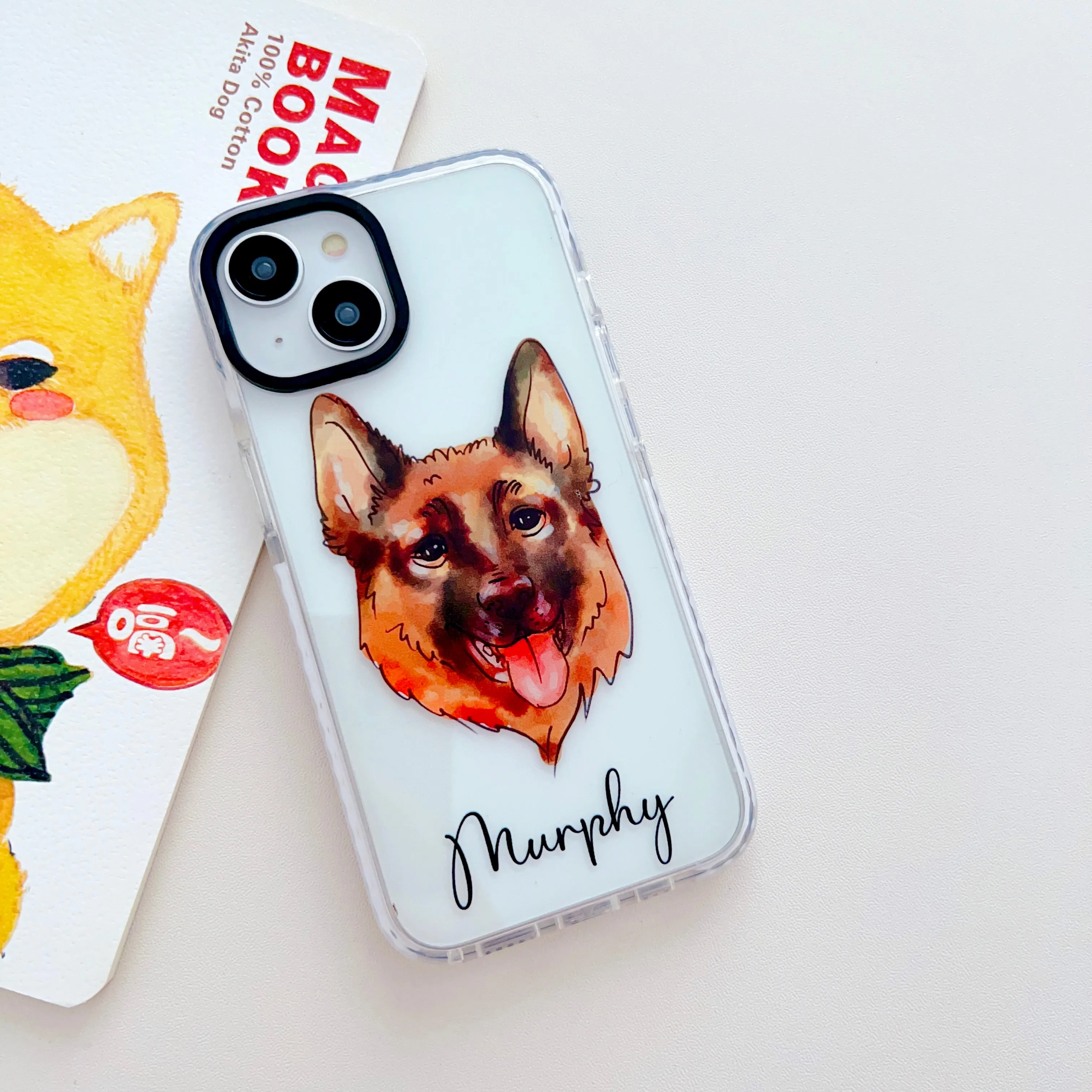 Realistic Watercolor Dog Face Customised Impact Proof Designer Silicon Case