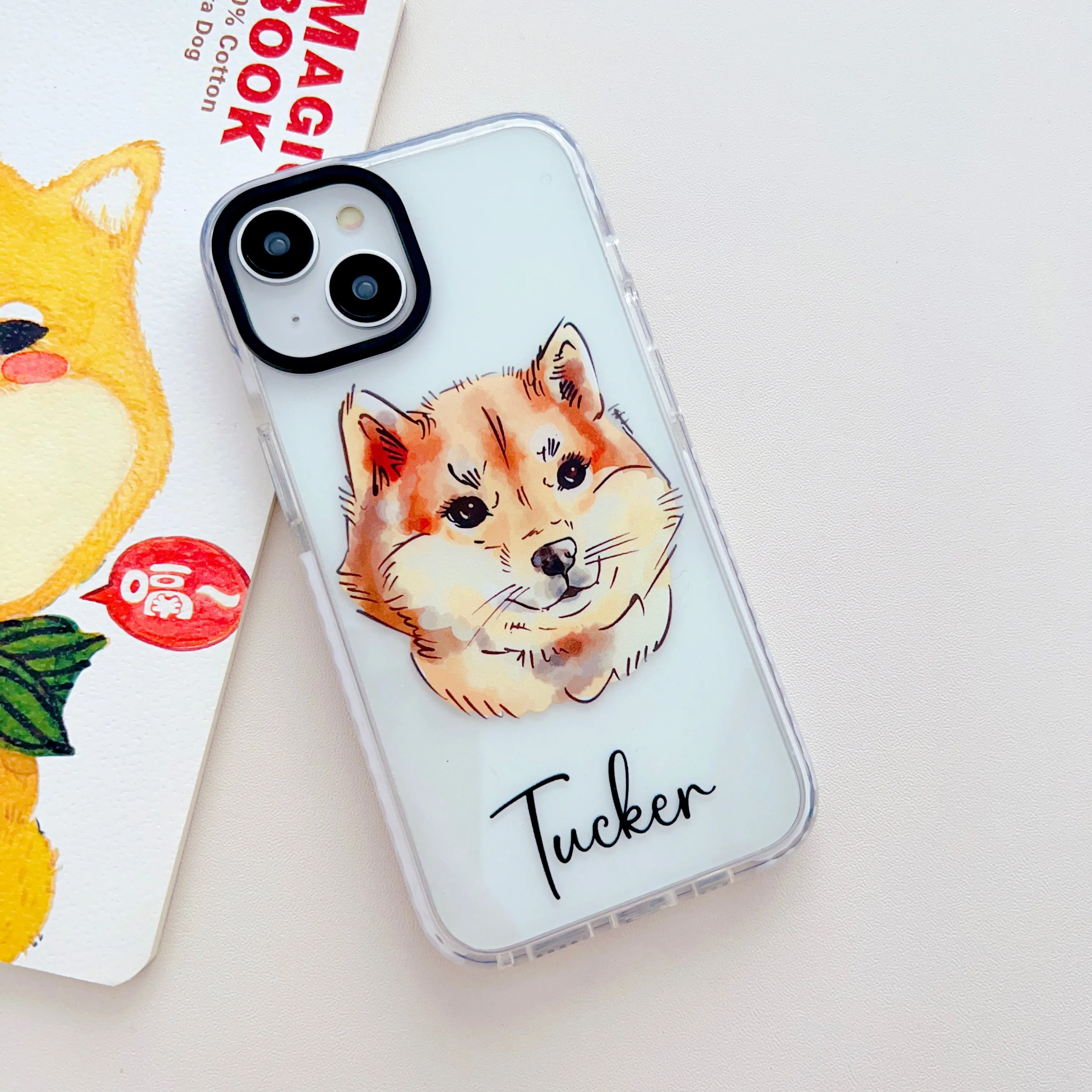 Realistic Watercolor Dog Face Customised Impact Proof Designer Silicon Case