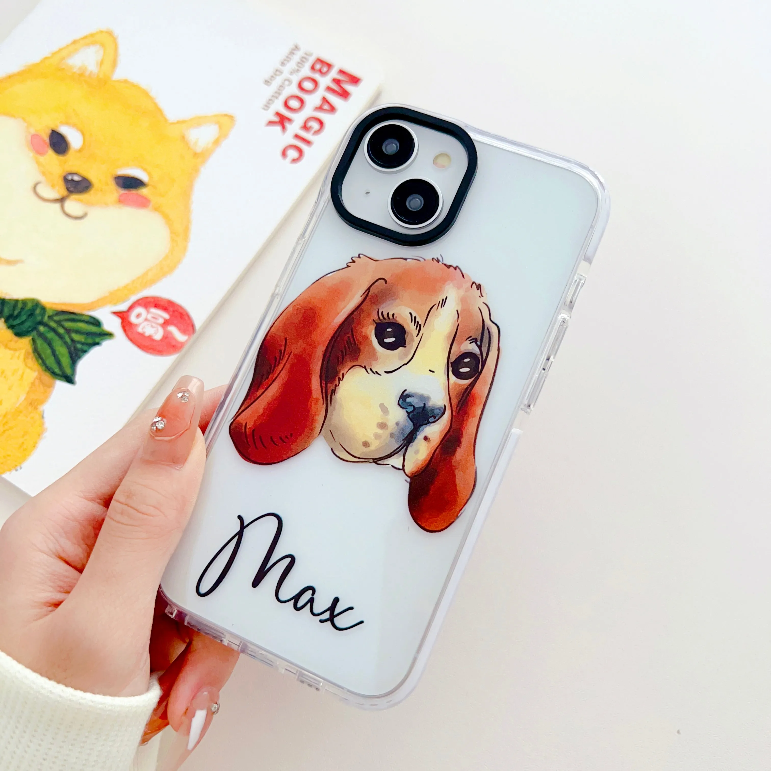 Realistic Watercolor Dog Face Customised Impact Proof Designer Silicon Case