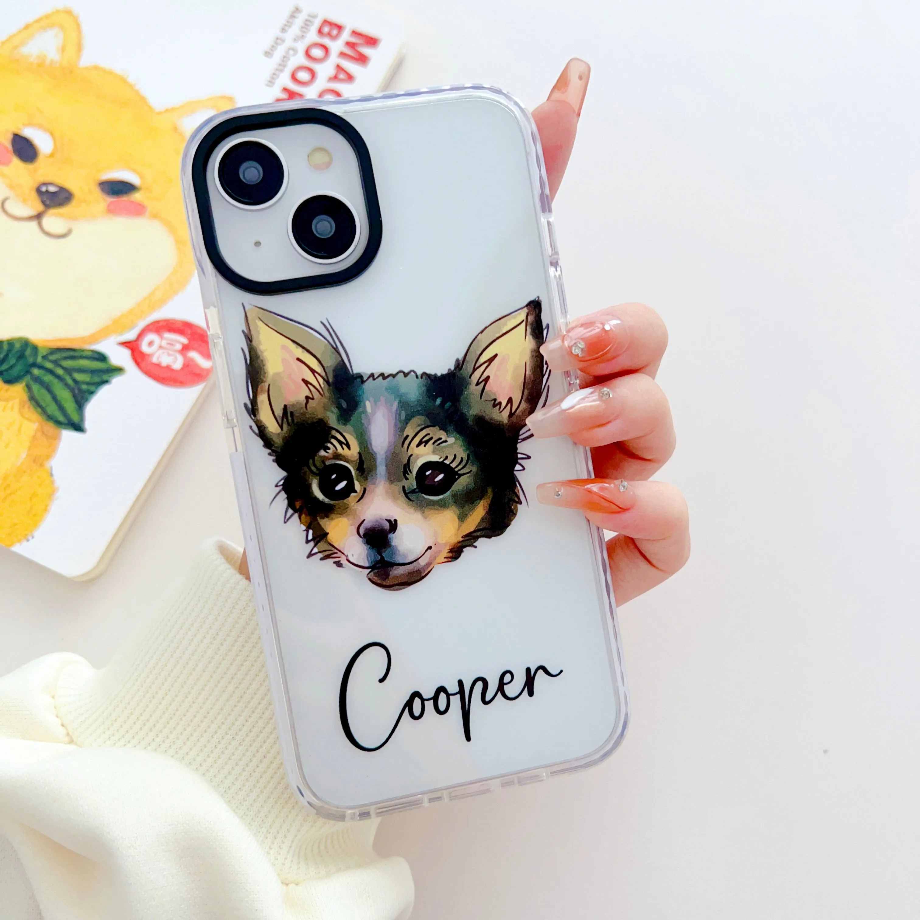 Realistic Watercolor Dog Face Customised Impact Proof Designer Silicon Case