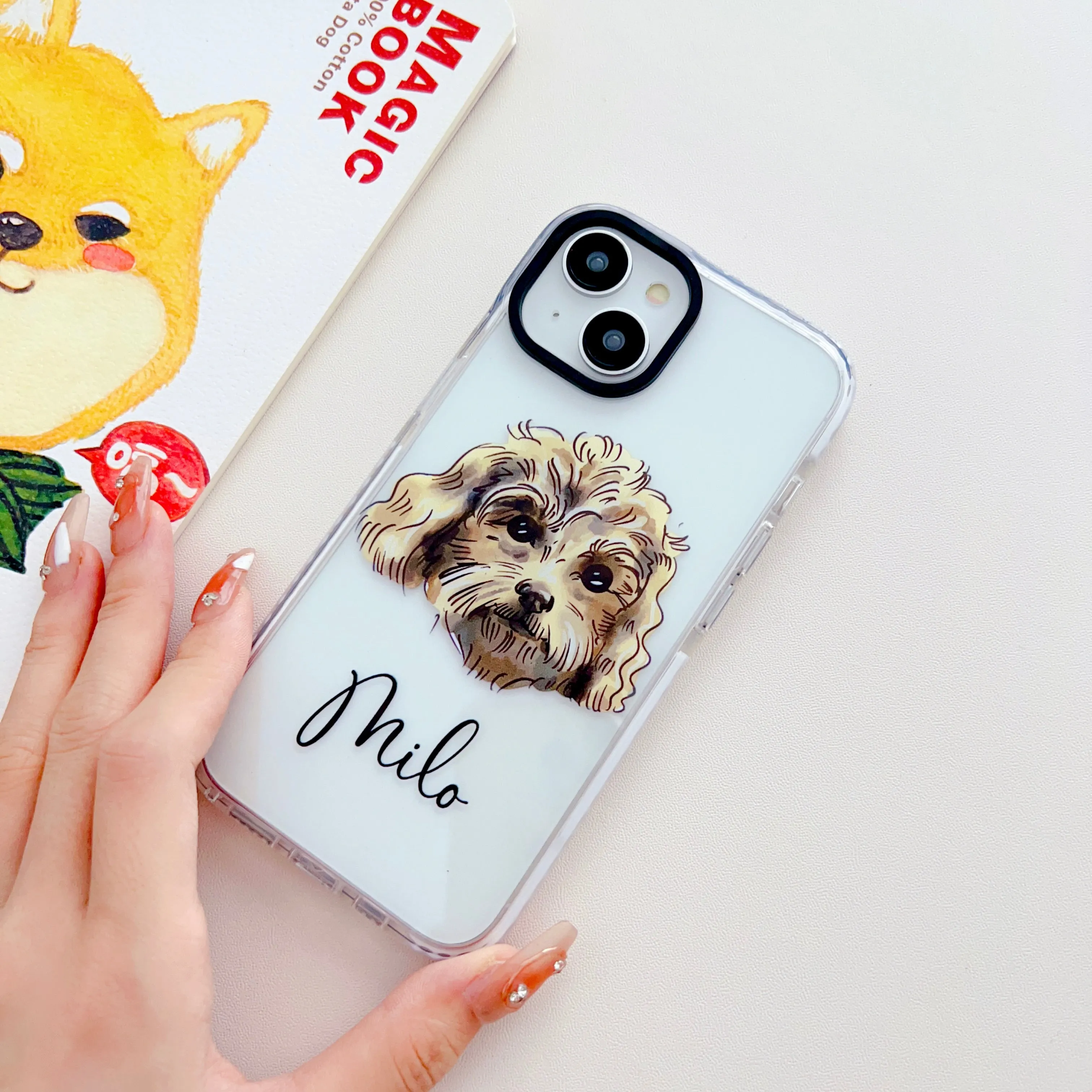 Realistic Watercolor Dog Face Customised Impact Proof Designer Silicon Case