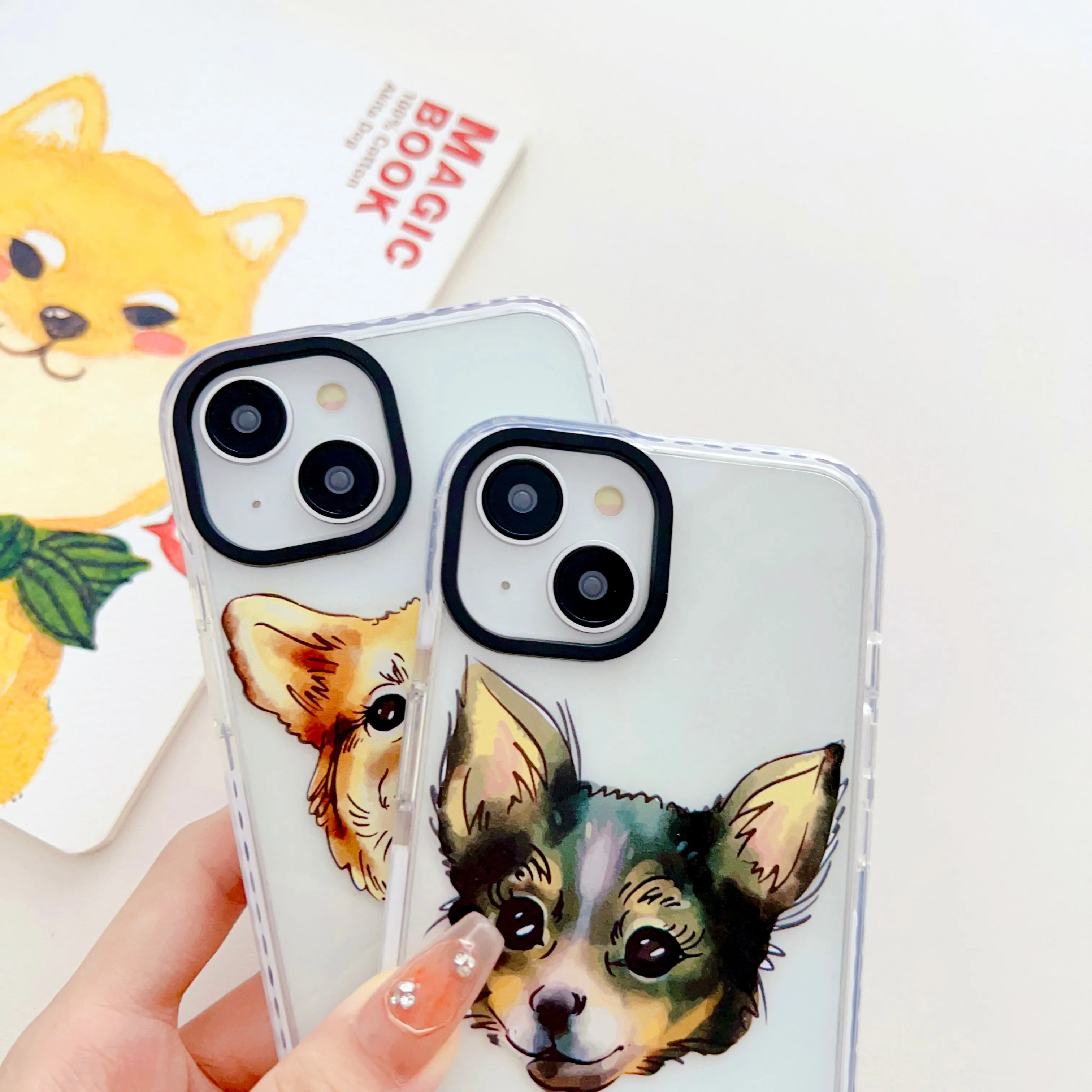 Realistic Watercolor Dog Face Customised Impact Proof Designer Silicon Case