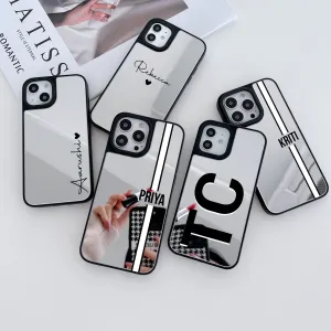 Reflective Mirror Customised Case for iPhone ( Silver )