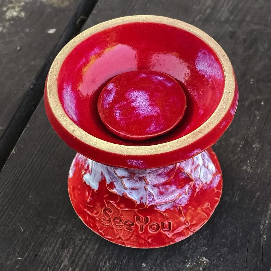 SeeYou Drip Bowl Red White