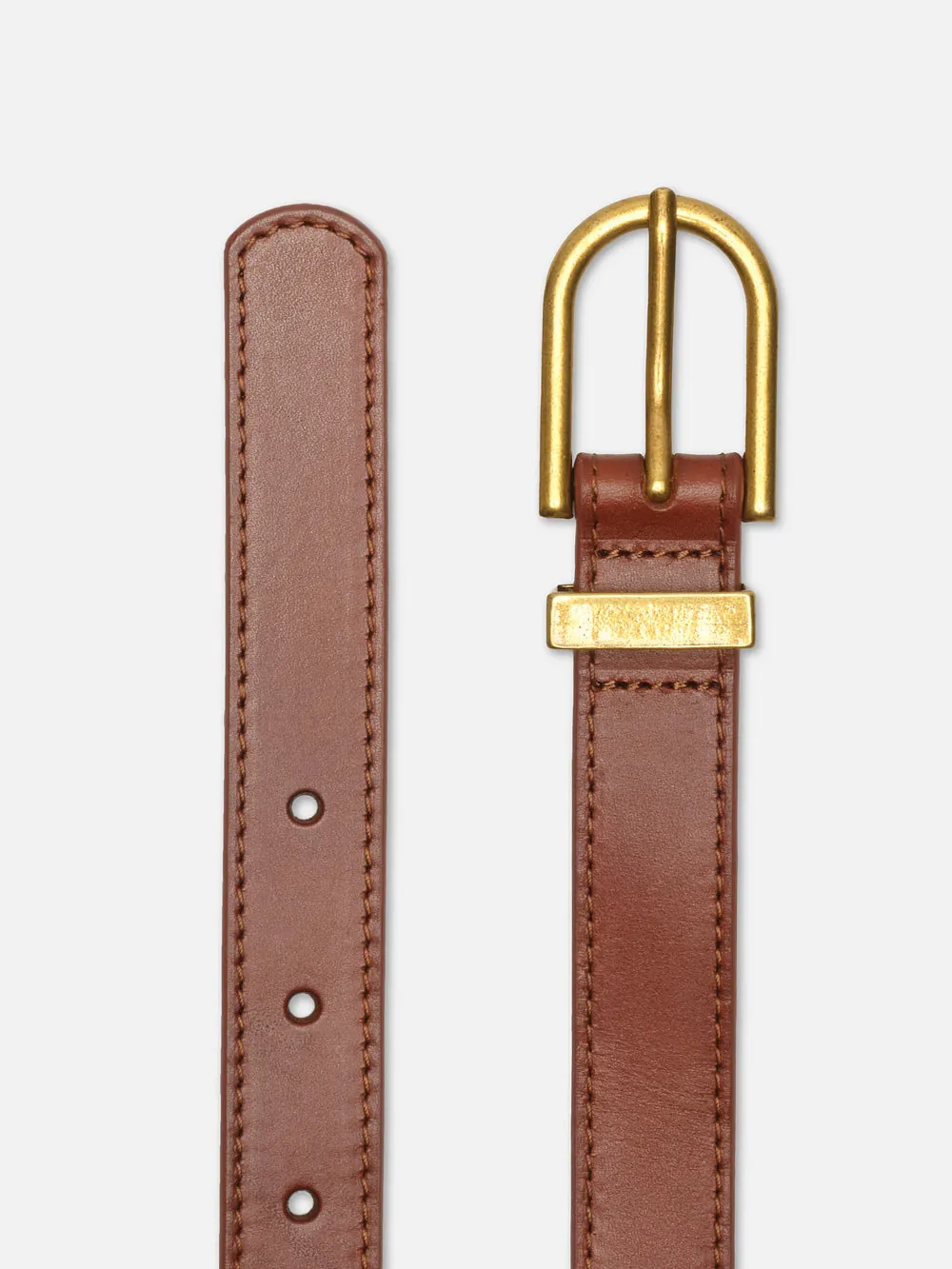 Simple Art Deco Belt -- Whiskey