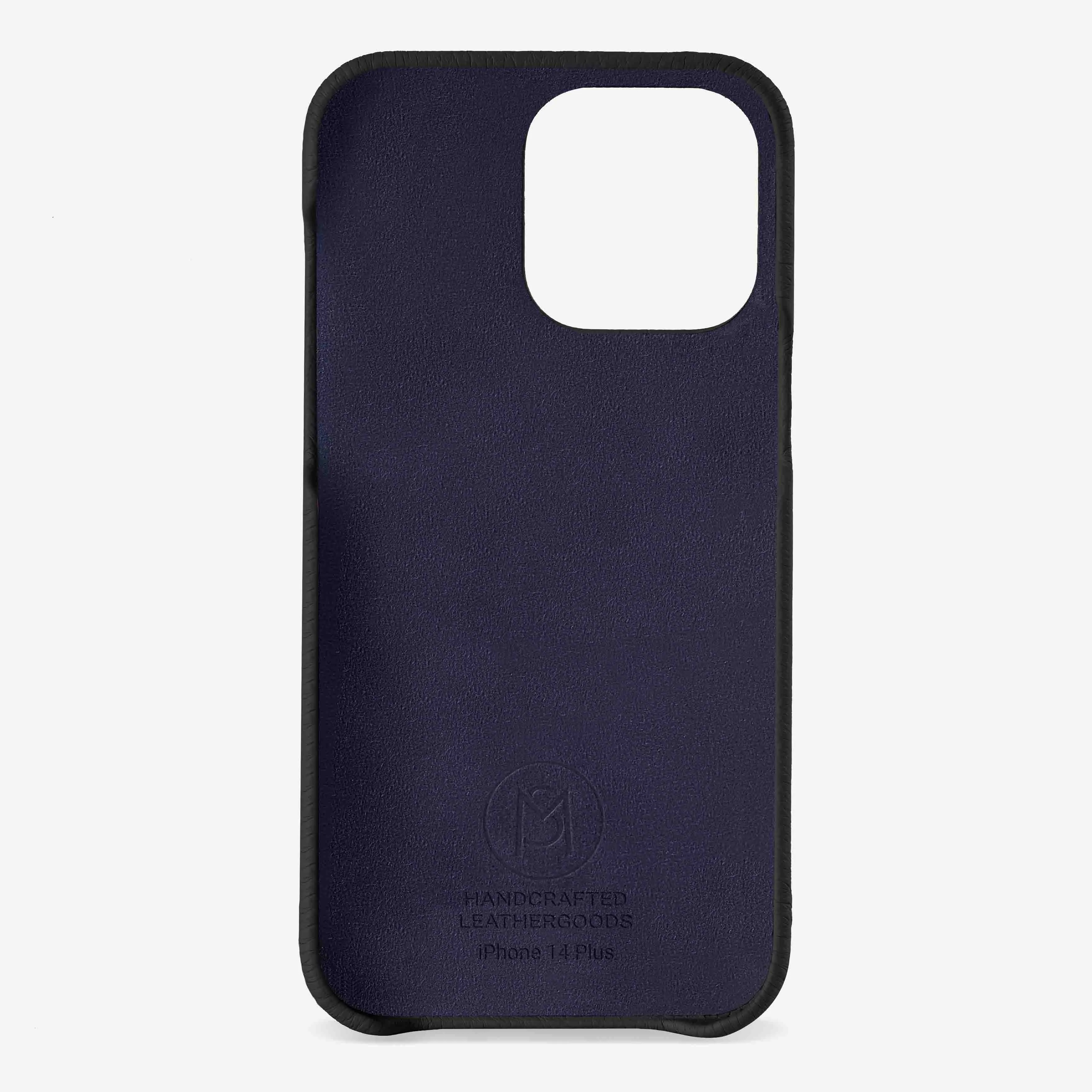 The Card Phone Case iPhone 14 Plus - Graphite Caviar