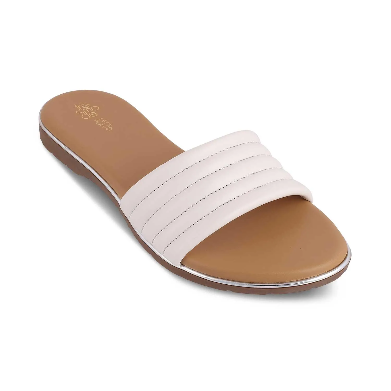 The Shar White Women's Casual Flats Tresmode