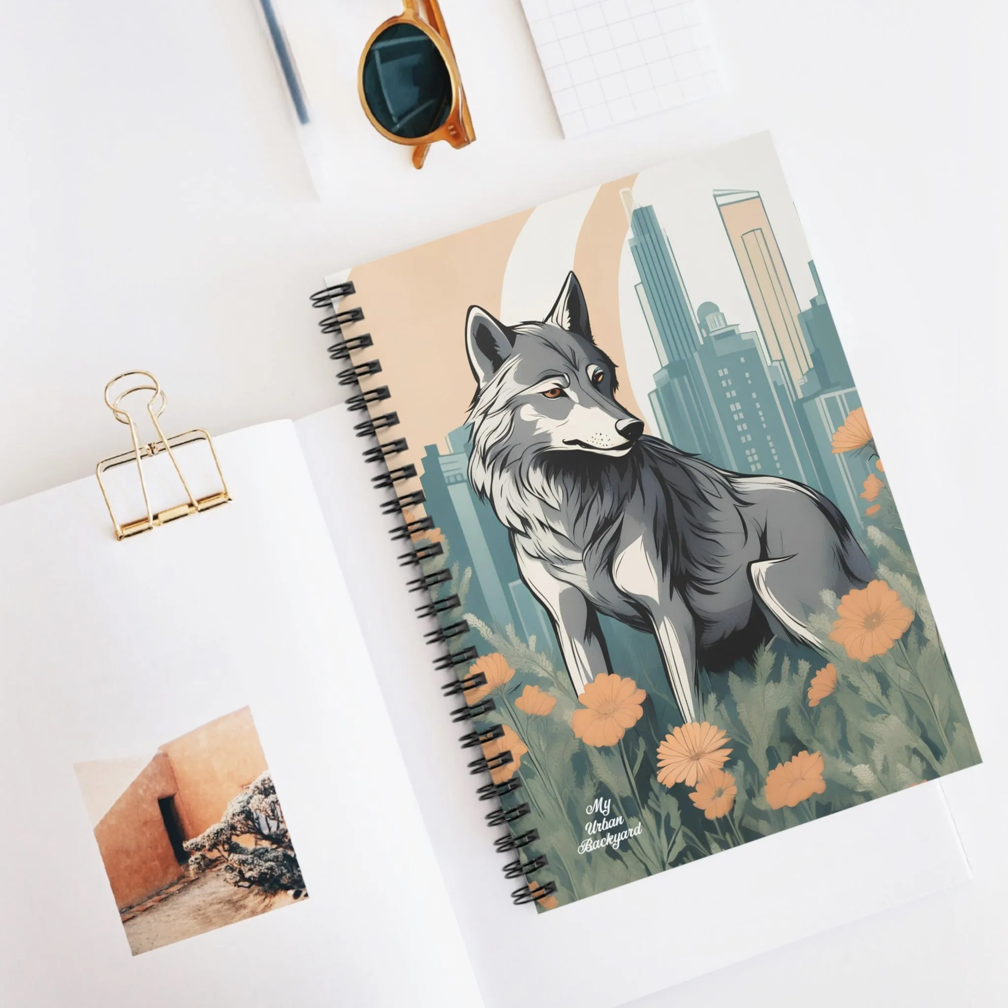 Urban Wolf, Spiral Notebook Journal - Write in Style