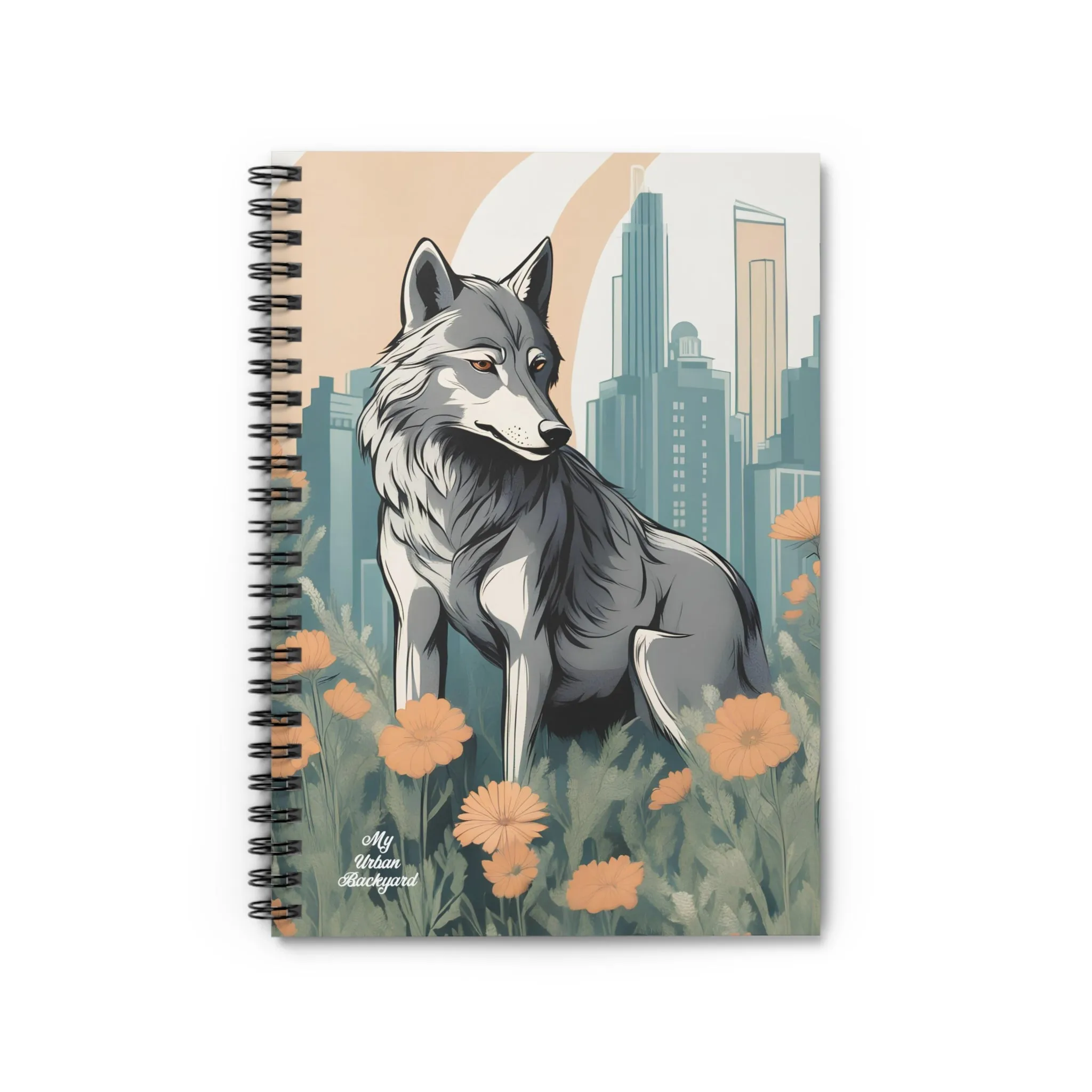 Urban Wolf, Spiral Notebook Journal - Write in Style