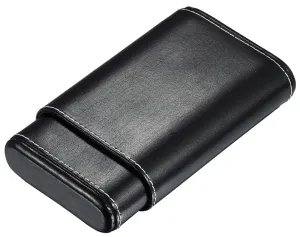 Visol Arnoldo Genuine Leather Cigar Case - Holds 4 Cigars