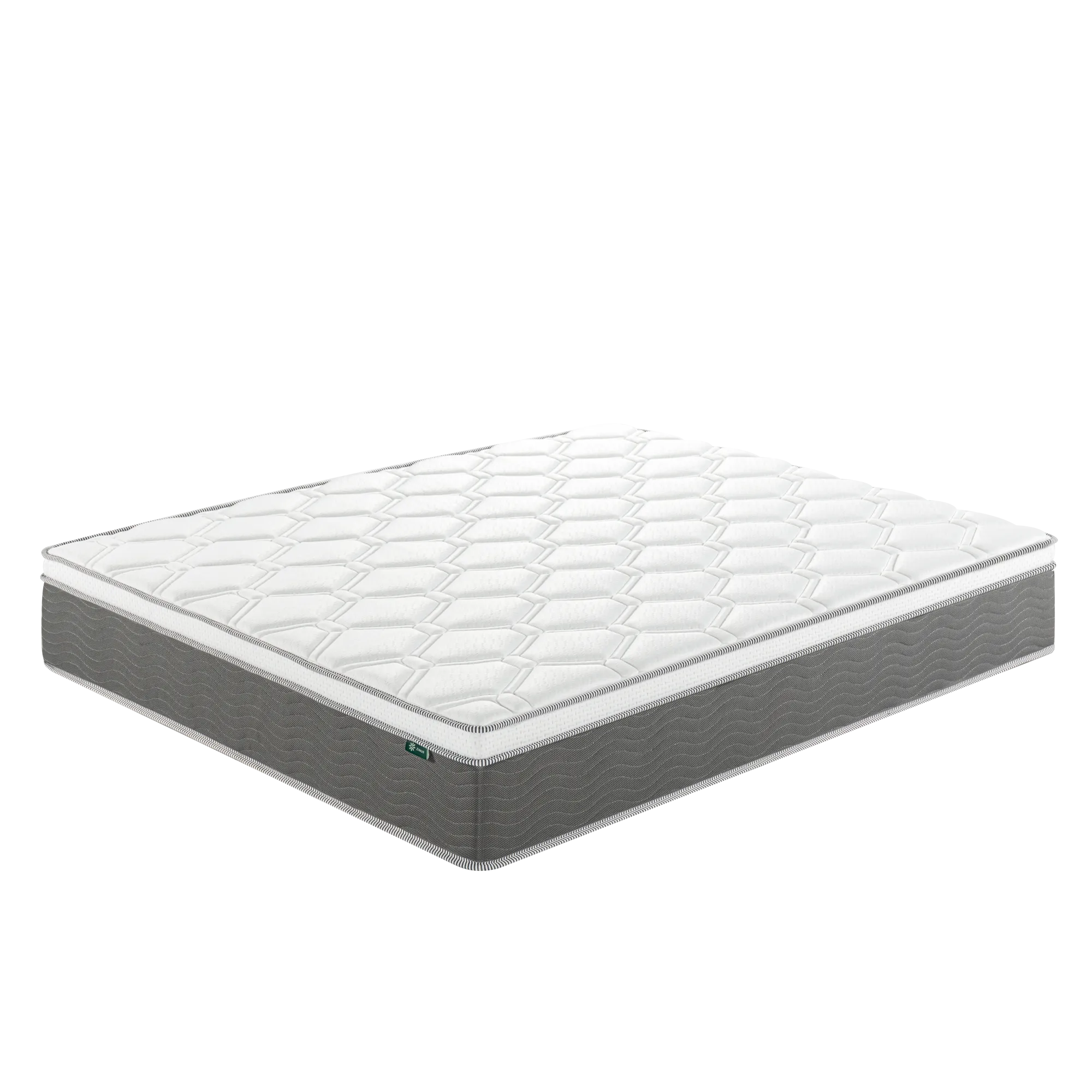 Zinus 30cm Euro Top Latex & Memory Foam Hybrid ‘Cool’ Spring Mattress with Encasement (12”)